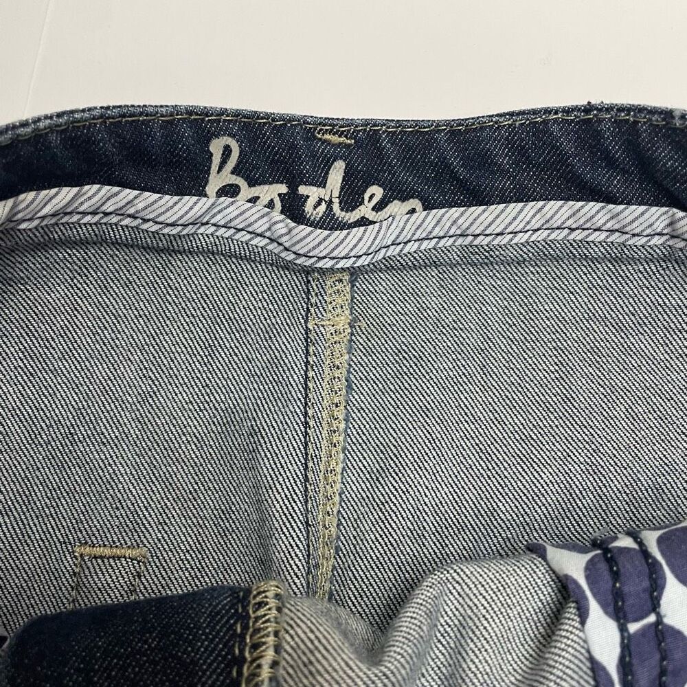 Boden Denim Dark Wash Knee Length Jean Skirt Size 8 - Picture 3 of 9